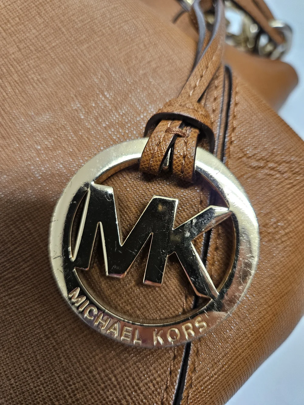 Michael Kors Brown Leather Shoulder Tote